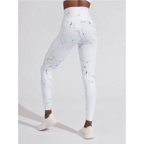 NWT BuffBunny Limitless Leggings in White Marble size M - Picture 4 of 11